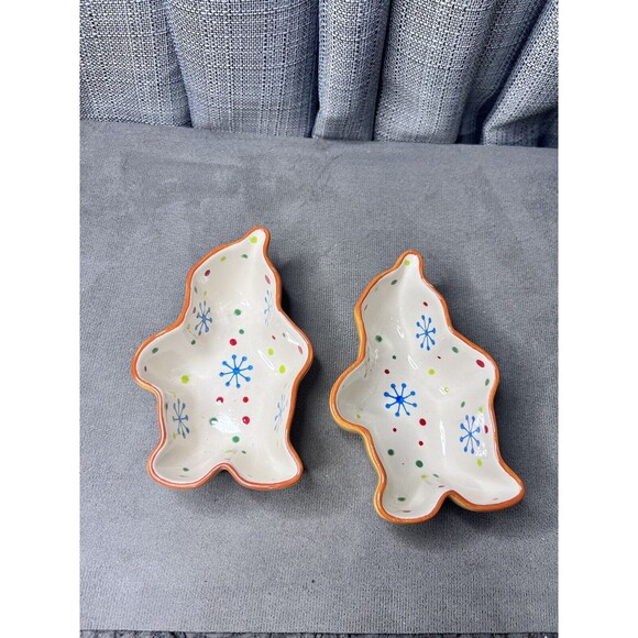 Temptations Gingerbreadman Winter Whimsy 8 oz Dip Sauce Ramekins Bowl Dish Lot - Picture 1 of 7
